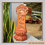 Bài vị thờ - Linh vị PHỤNG THỜ GIA TIÊN gỗ tự nhiên thờ gia tiên | Nội dung chạm khắc theo yêu cầu -