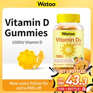 Halal Vitamin D3 1000IU Gummies 100's, Vitamin D For Baby,Supports Strong Bones,Boosts Immune,vitami