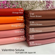 valentino dull satin, heavy premium dull satin,kain kosong, kain plain,kain baju melayu.kain matchin