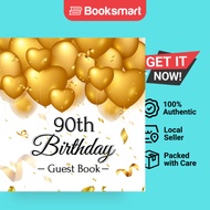 90th Birthday Guest Book - Hardback - English - 9788395823428