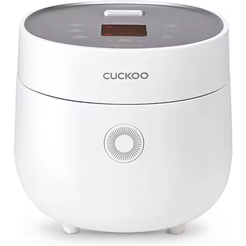CUCKOO Rice Cooker 3 Cup Uncooked / 6 Cup Cooked, Modern Fuzzy Logic Rice Cooker Small Non-Stick Inn