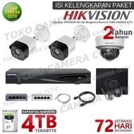 PAKET CCTV IP CAMERA HIKVISION 2MP 4 CHANNEL 3 KAMERA