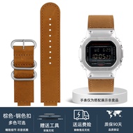 Dây Đeo Đồng Hồ Nam Bằng Da Bò G-SHOCK Retro Dành Cho Casio Mini Block Dây Đeo Thay Thế 16mm Cho Các