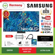 SAMSUNG QA65QN95BAKXXM 65" QN95B NEO QLED 4K Smart TV (2022) + Free HDMI + Bracket
