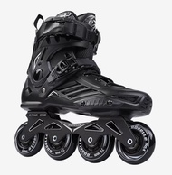 BLACK ROSELLE INLINE SKATE FREESTYLE PRO SLALOM SEPATU RODA - ELSAND STORE