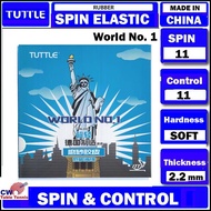 TUTTLE World NO.1 (WORLD Number 1) Super Light Table Tennis Rubber Getah Ping Pong Sponge Tuttle Rub