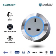 EUBIQ ADAPTOR PROMO Eubiq PREMIUM BS3-L-TT / BS3-L-BLK British Adaptor  [Eubiq Malaysia Official] - 