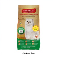 POODEE MISHA 1.5kg Dry Cat Food Ocean Fish Chicken Tuna Seafood Flavor