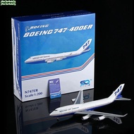Preferred SQ Wings 1: 200 Boeing Coating B747-400 N747ER Alloy Material Airplane Model