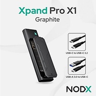 NODX E02032 XPAND PRO X1 CASING ENSURE M.2 NVME SSD DUAL PROTOCOL USB-A & USB-C GRAPHITE Original OF