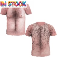 2026 New Funny Muscle T-shirt Tattoo 3D Print T-shirt For Men Funny Holiday Short Sleeve Digital Pri