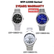 [2YEARS WARRANTY] ORIGINAL Casio MTP-1239D Men Watch Jam Lelaki MTP-1239D-1A MTP-1239D-2A MTP-1239D-