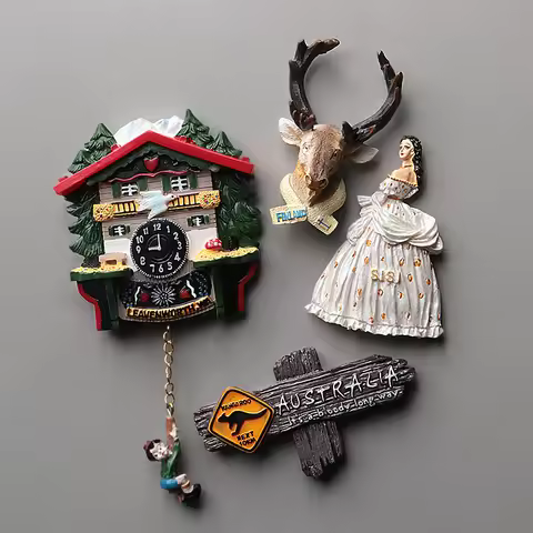 Magnet sticker fridge magnet commemorative refrigerator Finnish bucks Cuckoo bell Germany Australian
