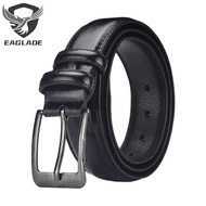 EAGLADE Leather Belt for Men 222 in Black Casual High Quality G07