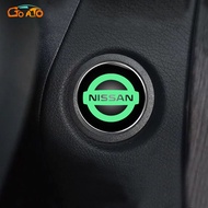 GTIOATO Car Push Start Button Decorative Stickers Luminous Ignition Switch Sticker For Nissan Note GTR Qashqai Serena NV350 Kicks Sylphy NV200 X Trail Teana Elgrand