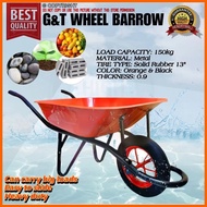 ❊ ┴ ▨ HEAVY DUTY G&T WHEEL BARROW/KARITILYA WITH 13" INCHES WHEEL FOR GARDENING AND CONTRUCTIONS