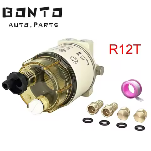BONTO R12T Fuel Filter Water Separator Complete Kit - Marine SPIN-ON S3240 120AT NPT ZG1/4-19 Fit 3/