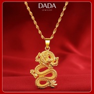 916  Gold Necklace Wedding party Jewelry Titanium Jewelry Dragon Necklace Pendant