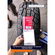 【hot sale】 265/70R16 AT Fronway Free Stainless Tire Valve and 120g Wheel Weights