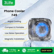 3Life Phone Cooler F49 Rapid Cooling Low Noise Operation Magnetic Installation Phone Cooler Gaming C