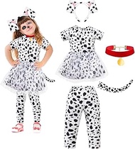 Toddler Girls Dalmatian Costume Outfit 101 Days of School Shirt Tutu with Accessories