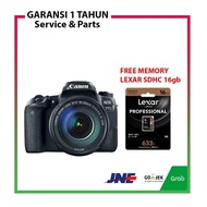Canon DSLR EOS 77D 77 D Kit 18-135mm IS USM FREE Memory Lexar 16gb