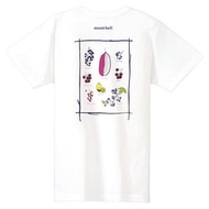Mont-bell Pear Skin Cotton T Women's Wild Fruits of Japan 印花TEE Montbell Mont bell