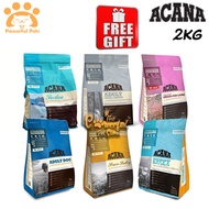 ACANA Dog Dogs Dry Food Pacifica Prairie Poultry Adult &amp; Puppy Small Breed Grass-Fed Lamb For All Life Stages 2kg