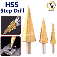 Kim.S HSS Titanium Step Drill Bits 4-12 4-20 4-32 Copper Steel Wood Aluminium Worx Milwaukee Drill Power Tools