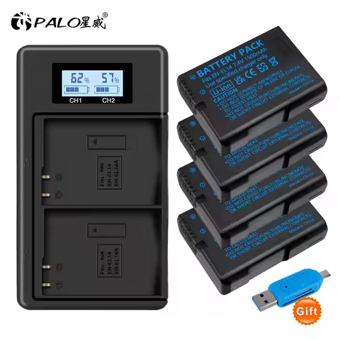 EN-EL14 EN-EL14A ENEL14 EN EL14 Battery for Nikon D3100 D3200 D3300 D3400 D3500 D5600 D5100 D5200 P7