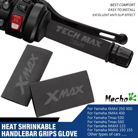 For YAMAHA XMAX X-MAX 300 250 400 Tmax T-max 560 NMAX N-MAX Motorcycle Nonslip Rubber Handlebar Heat