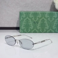 G GU Oval Frameless Fashion Glasses Unique Exquisite Glasses Female GG1922SA