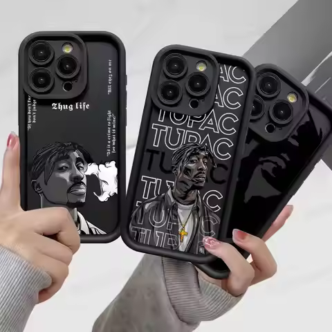 Rapper 2pac Singer Tupac 2 Phone Case Silicone Phone Case For IPhone 17 Air 17 16 15 14 13 12 11 Plu