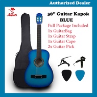 Kapok Acoustic Guitar Kapok Blue 38" 100% Original Free Tuning