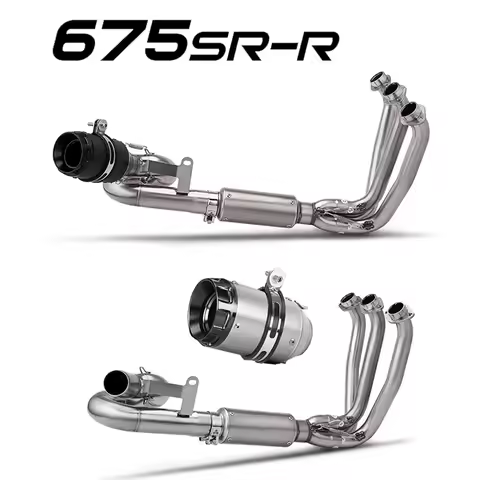 Full Exhaust System motorcycle parts Motorcycle Exhaust Muffler Exhaust Escape Front Link Pipe for 6