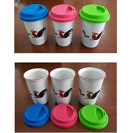 Coffee Tumbler/ Ceramic Tumbler Minimalist Tumbler / Rooster Tumbler Unique Cup