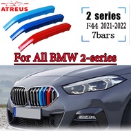 3pcs ABS Car Racing Grille Strip Trim M Clip For BMW F22 F44 F45 F23 F46 2 Series 2014-2021 2022 Acc