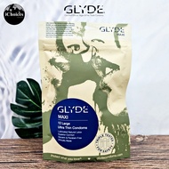 GLYDE Maxi _ Large Ultra Thin Condoms Size XL 56 mm 12 Count ถุงยางอนามัย แบบบางเฉียบ ขนาด 56 mmv