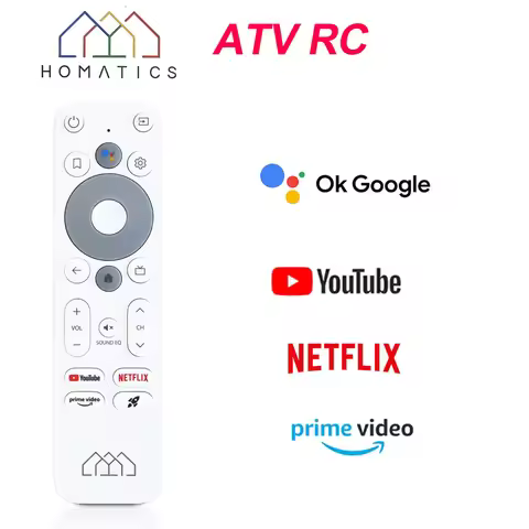 Original HOMATICS Box BT Voice Remote Control Replacement for HOMATICS Box R Lite 4K and KICKPI Goog
