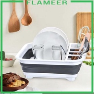 [Flameer] Dish Drainer, Dish Drainer with Drainer Board ,portable Dish Drying Rack for Travel Trailer