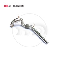 HMD Exhaust Manifold Downpipe for Audi A3 A4 A5 A6 A7 TT Car Accessories With Catalytic Converter He