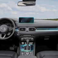 TPU Interior Protection Film Anti-scratch For Mazda CX-5 CX5 2023 2024 2025 Sticker Dashboard GPS Tr