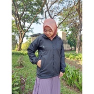 NEW DEALS WOMEN'S JACKET MEN'S JACKET WINDBREAKER JCKET NONAMES UNISEX EEDITION - PLAIN BLACK