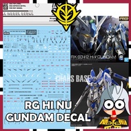 RG HI NU RX-93 HI-NU DECAL DALIN DECAL RG46