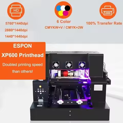UV Printer A3/A4 XP600 UV Printer UV LED Inkjet Printer for Bottles/Paper/Phone Case/PVC
