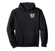 Police K-9 Unit Front & Back Print Law Enforcement Police K9 Pullover Hoodie