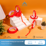 CRYSLENE ISOLASI SOLATIP LAKBAN PRINTING ONLINE GOFOOD 12MM (72Yard & 90Yard)