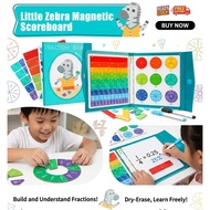✨Early Math Learning✨ Little Zebra Magnetic Fraction Disc/Fraction Disc Demonstrator/Addition And Su