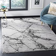 Safavieh LUR187H-4 Rug, 4' x 6', Grey/Black