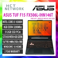 Asus TUF F15 Gaming Asus Laptop FX506L-IHN146T (Intel i5-10300H, 8GB RAM,512GB SSD, GTX1650Ti 4GB GDDR6,15.6'144Hz, W10)